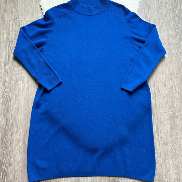 Hatch Collection Royal Blue Maternity Long Sleeve Sweater Dress - Picture 3 of 7